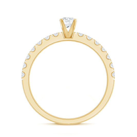 Natural Diamond Promise Ring for Engagement