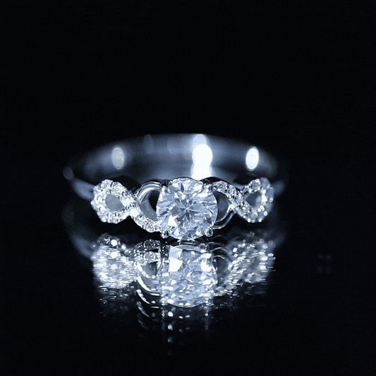Lab Grown Diamond Criss Cross Promise Ring