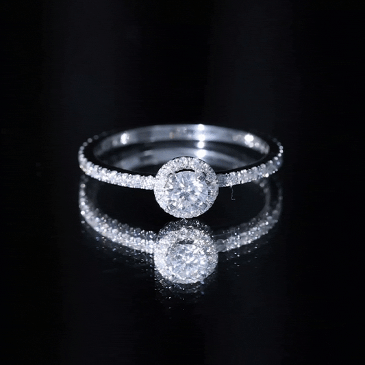 Certified Moissanite Promise Ring For Engagement