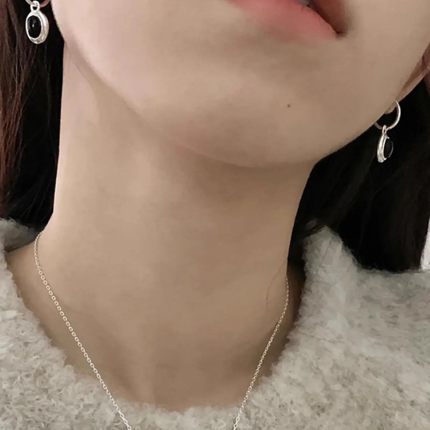 925 Sterling Silver Vintage Gold Round Earrings For Women Black Ball Earring Jewelry Prevent Allergy Party Accessories Gift