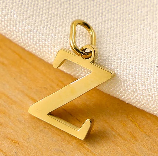 SUNIBI 26 Letters Stainless Steel Cut Alphabet Pendant for DIY Woman Necklace Ladies Jewelry Accessories Wholesale Dropshipping