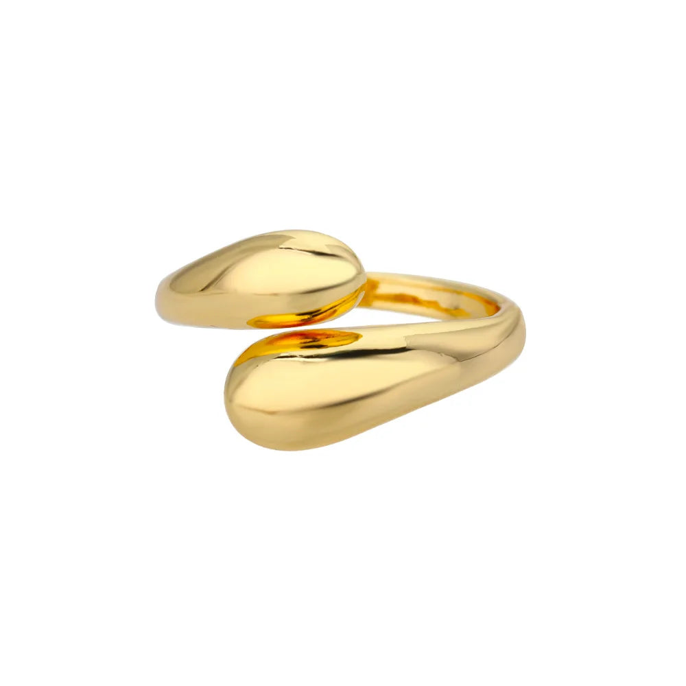 Stainless Steel Rings for Women Waterproof Open Gold Color Ring Wedding Couple Band Jewelry Gifts Free Shipping Items anillos