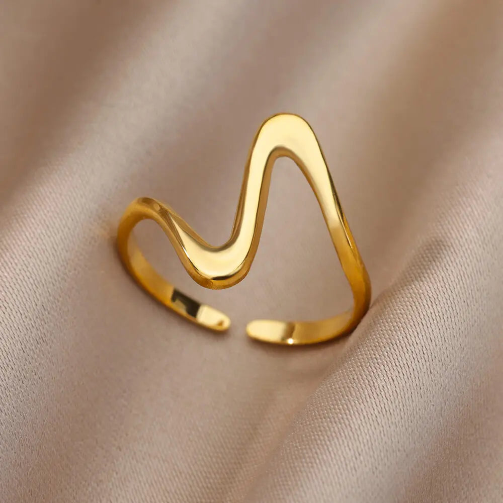 Zircon Stone Rings for Women Stainless Steel Gold Color 2024 New Trend Wedding Ring Jewelry Gift bague femme anillos mujer