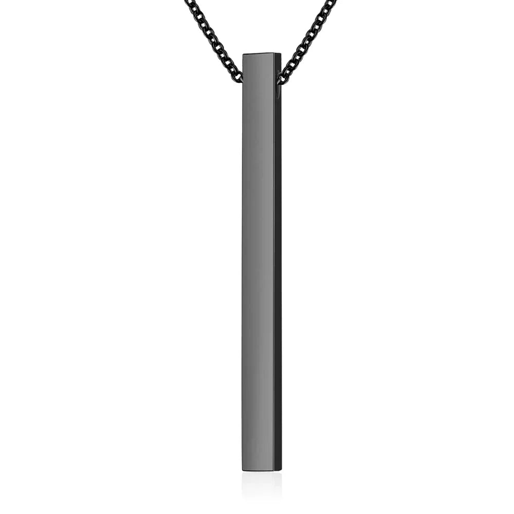 Customized Coordinate Engraved Name Text Heart Hole Cuff Bangle Personalized Bar Necklace Stainless Steel Bracelet Men Women Gif