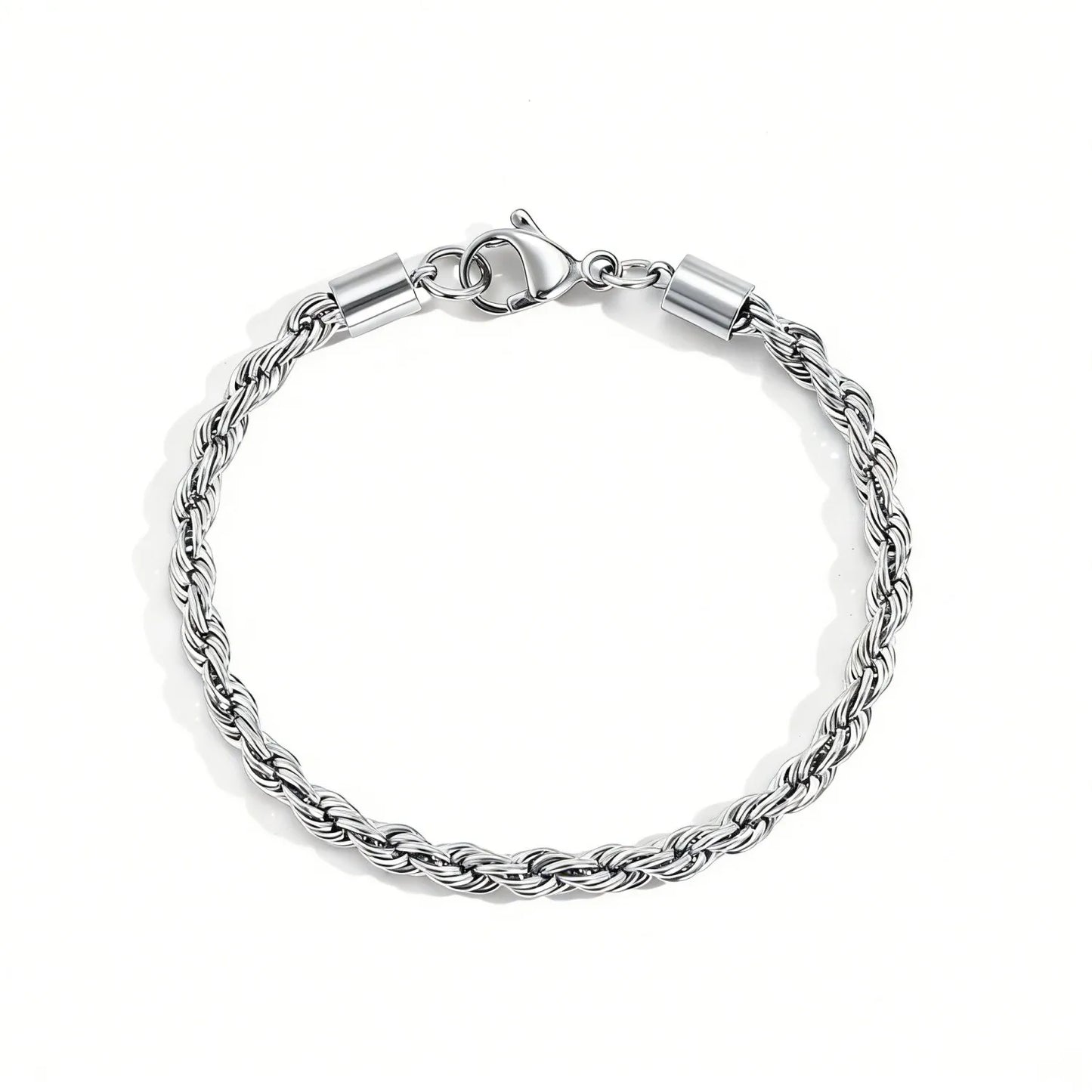 Twisted Rope Chian Bracelet for Woman Hip Hop Punk Gold Color Stainless Steel Gold Color Necklace Fashion Jewelry Gift