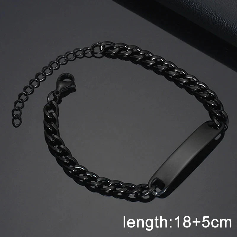 Letdiffery Personalized Eyes Photo Bracelets Stainless Steel Custom Laser Engrave Picture Name Date Men Women Kids Bracelet Gift