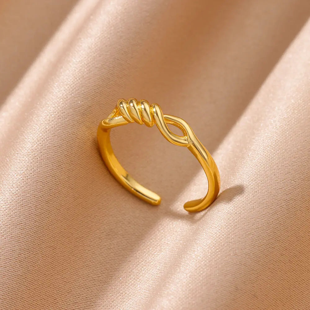 Stainless Steel Rose Flower Rings for Women Vintage Hollow Out Love Heart Finger Ring Aesthetic Jewelry Gifts anillos mujer