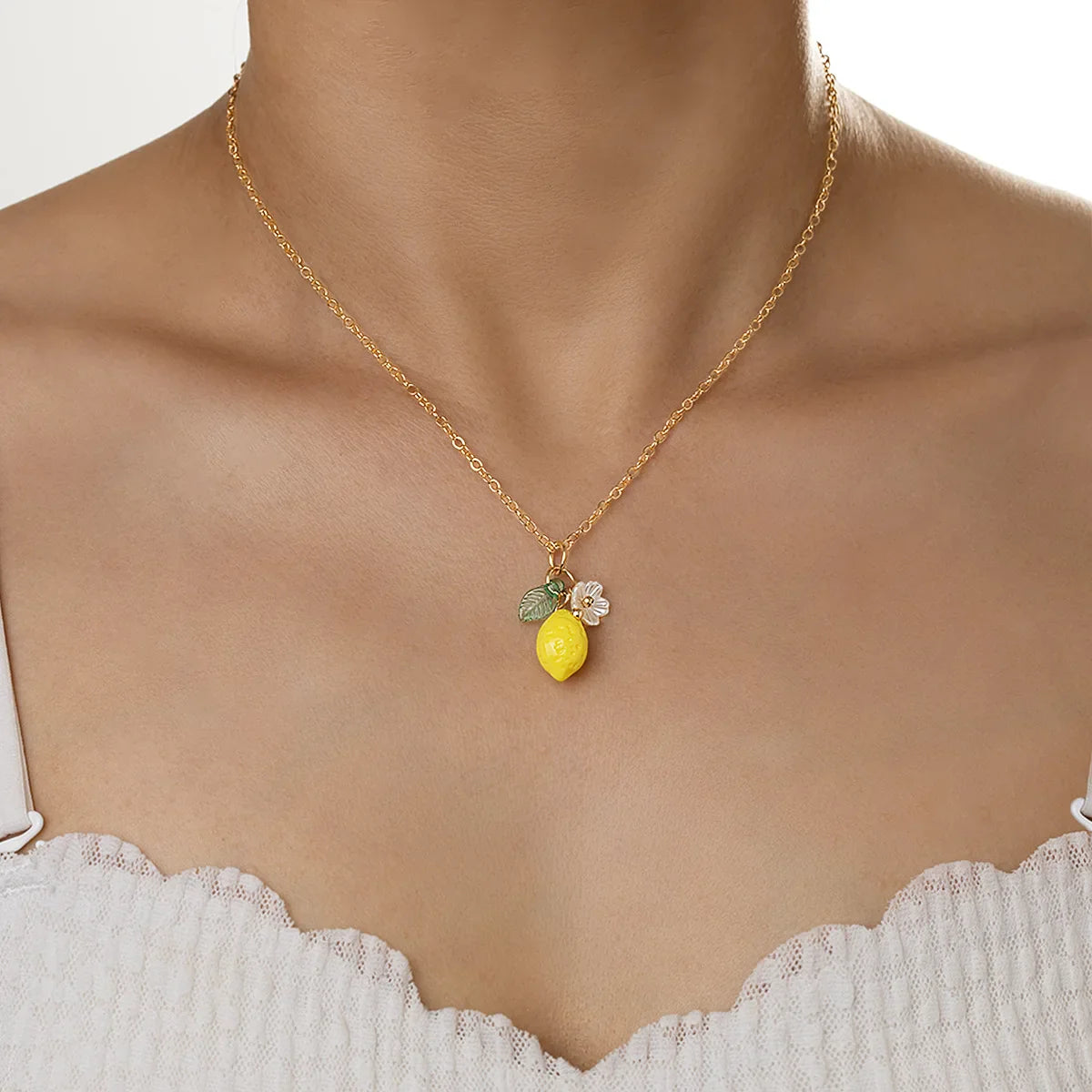 Personalized Lemon Earrings with Long Tassel Summer Fruit Dangle Earrings Versatile Bohemian Jewelry Gift for Women