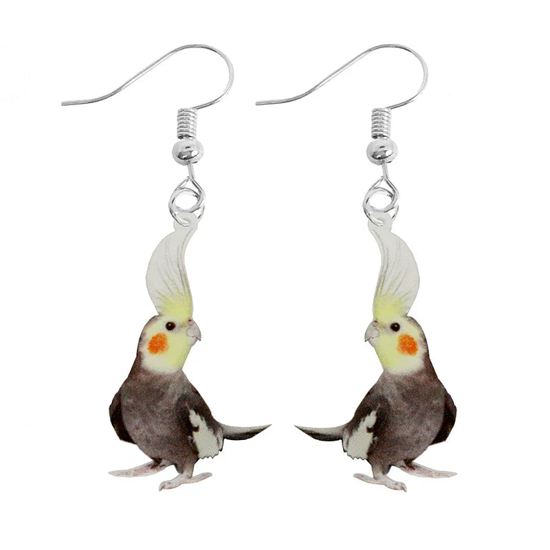 Earring For Women Acrylic Funny Custom Cute Girls Gift Eardrop Kids Animal Rabbit Parrot Bird Frog Butterfly