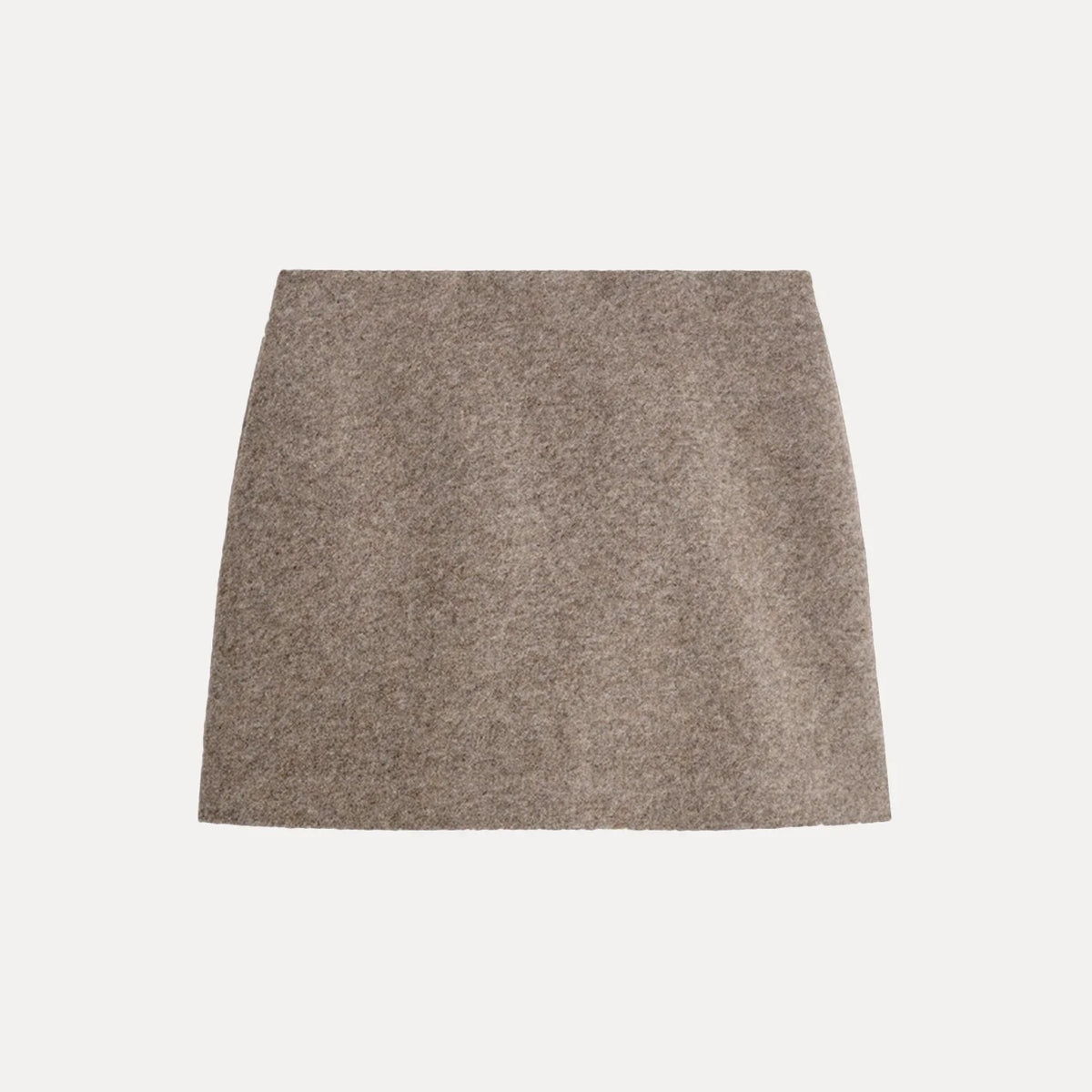 Women's Brown A-Line Midi Skirt