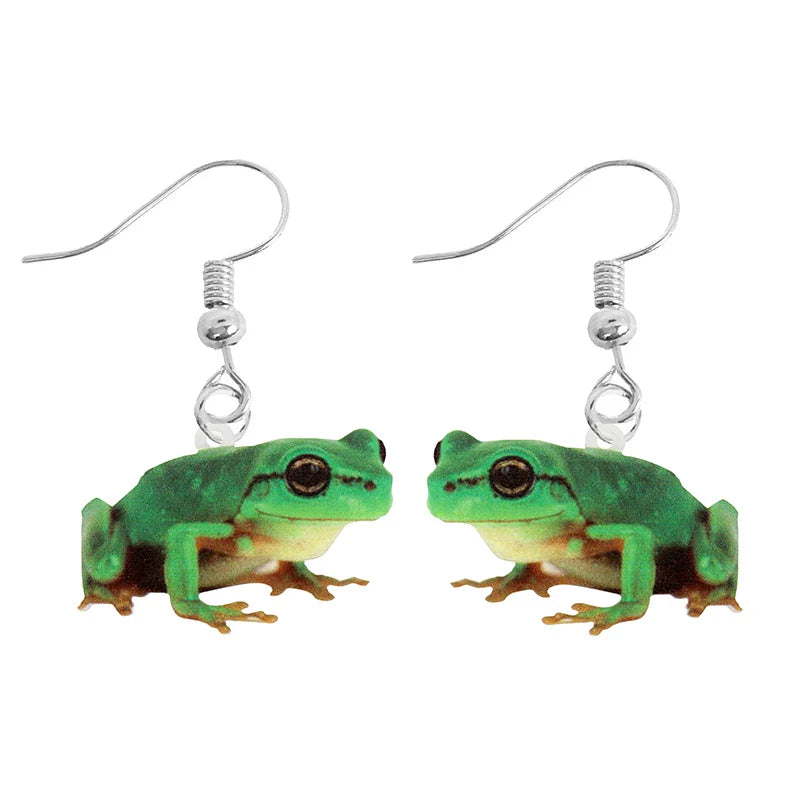 Earring For Women Acrylic Funny Custom Cute Girls Gift Eardrop Kids Animal Rabbit Parrot Bird Frog Butterfly