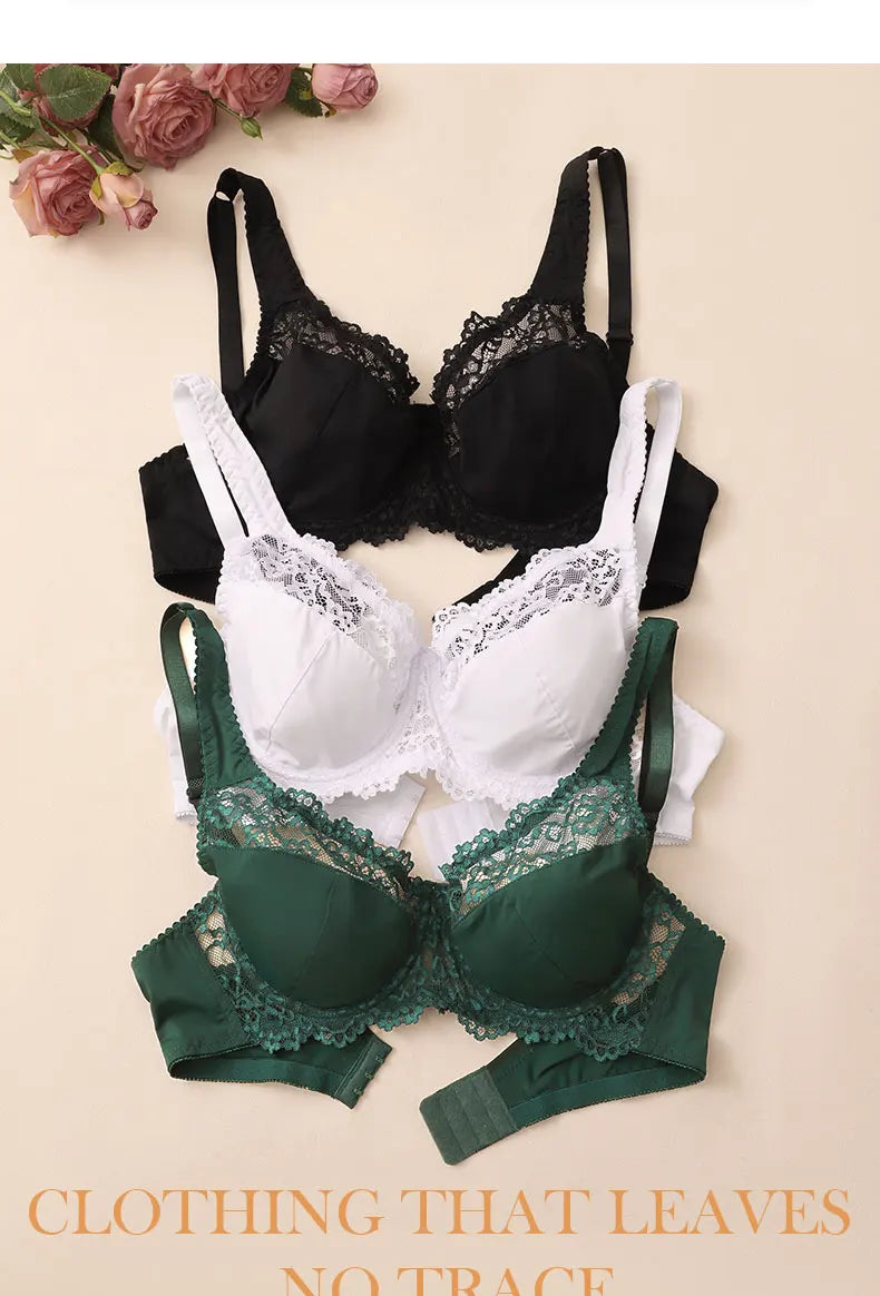 Bras For Womens Lingerie BH Tops Elegance Lace Bras Sexy Underwear Underwire Support Plus Size Brassiere Leisure A B C D E Cup