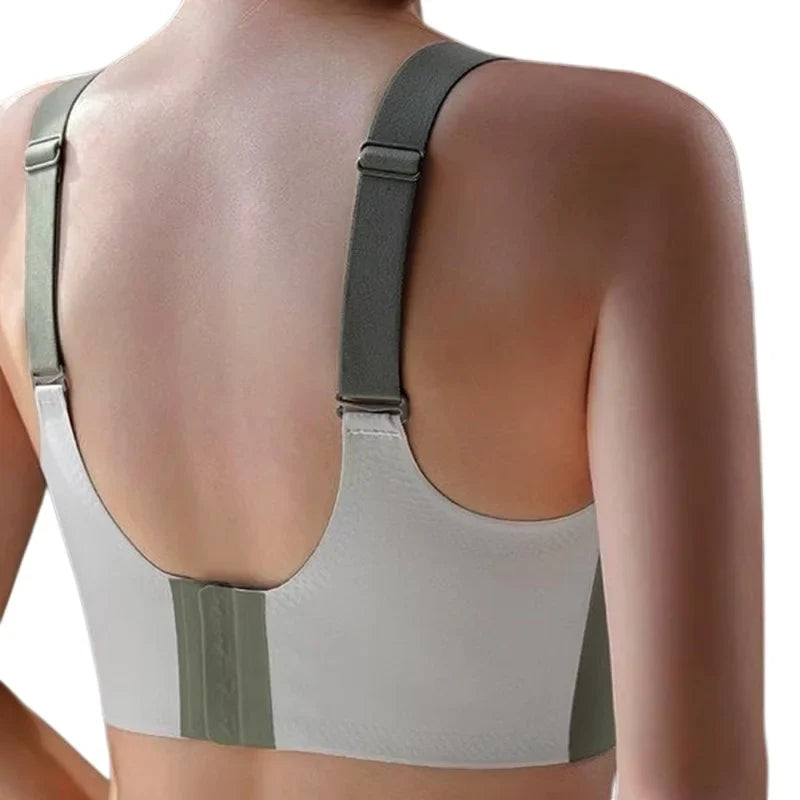 Women's V-Neck Seamless Push-Up Bra with Anti-Spill Design 4 Colors Anti-sagging Lift-up Bras Plus Size Comfort Lingerie M-4XL