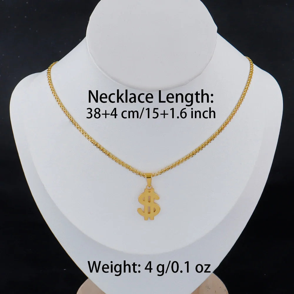 luxury stainless gold letter necklace for women high quality stainless steel Minimalist letters for necklace Daily wear Gift