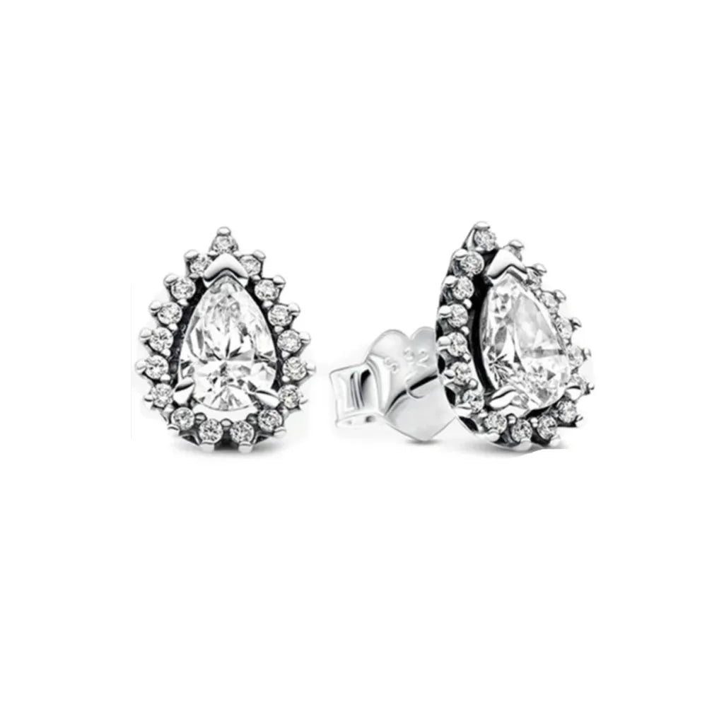 Christmas 925 Silver Daisy Flower Stud Earrings, Fit Women's Festival Exquisite Charm Jewelry Gifts