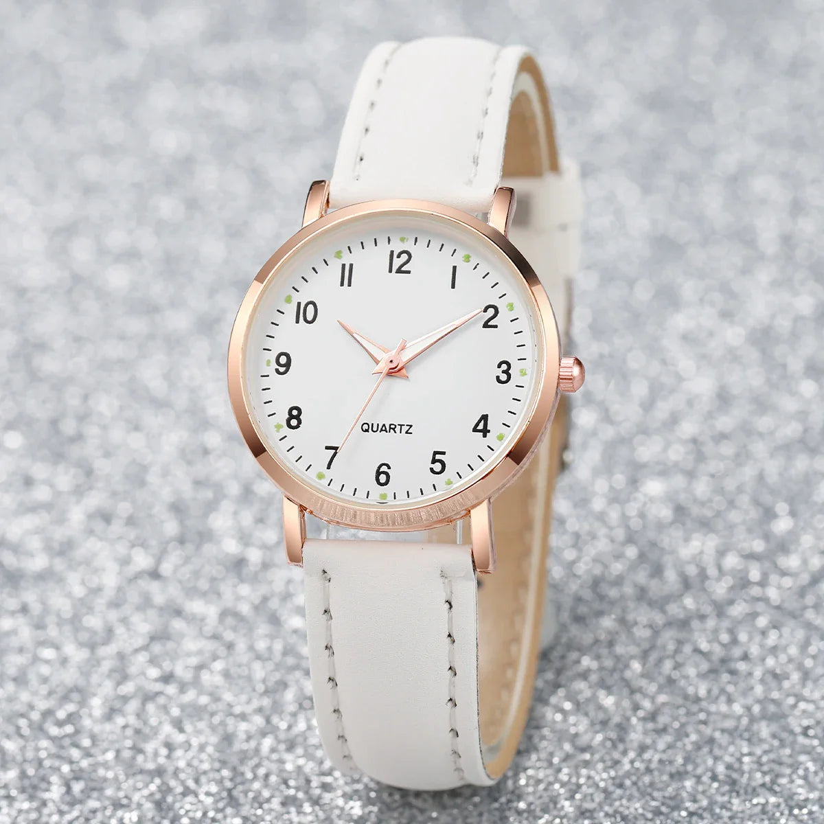Fashion Women Watches Casual Arabic Dial Ladies Leather Band Quartz Watch Reloj Mujer Girls Clock Gift