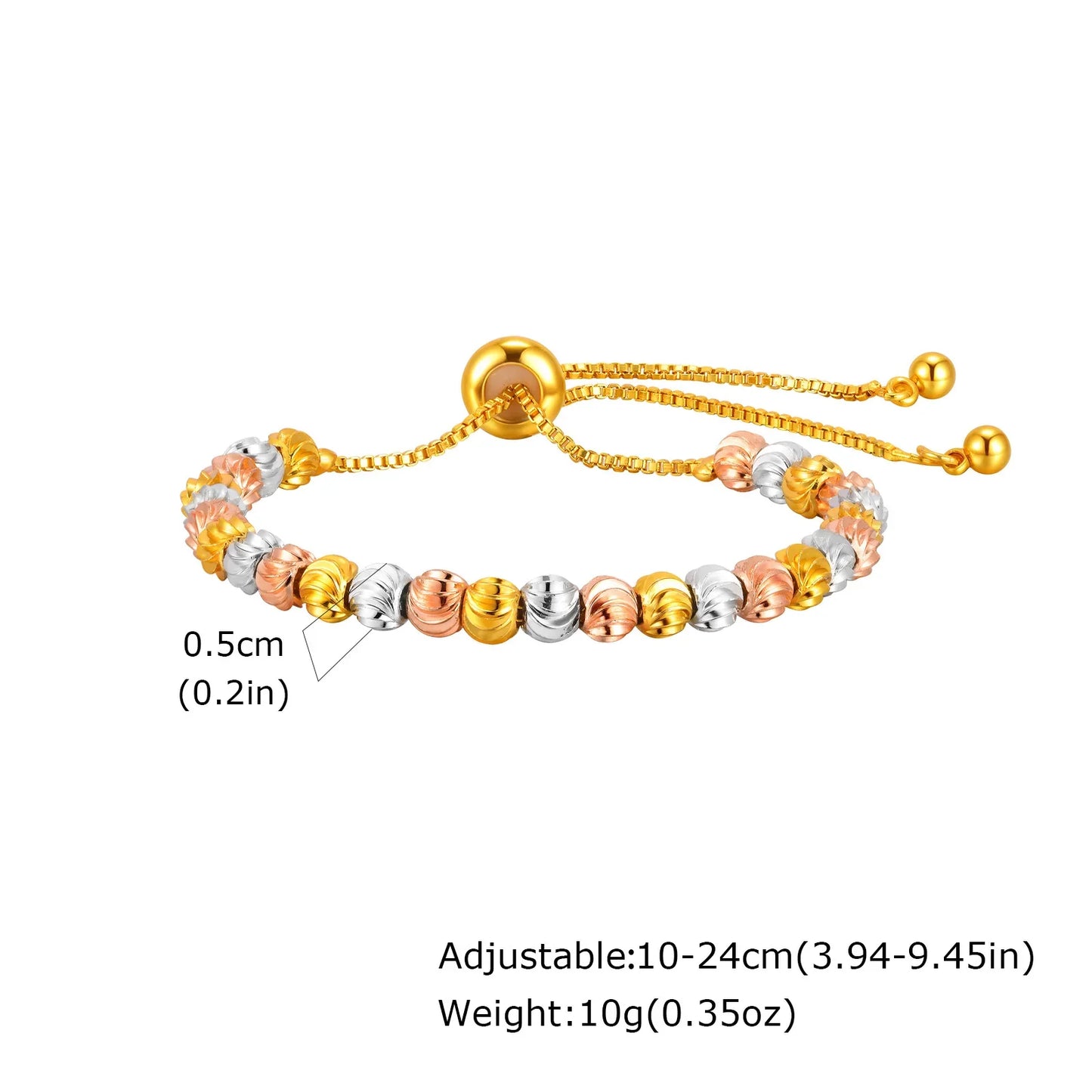 Two Tone Chain Bracelet for Women, Chunky Mixed Metal Link, Stainless Steel Waterproof Jewelry, Stylish Adjustable Wristband
