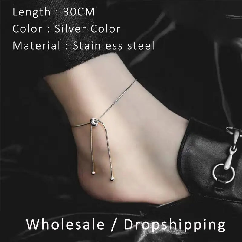 Personalized Snake Chain Adjustable Y Necklace for Woman Clavicle Pendant Stainless Steel Necklace Women's Holiday Gift Jewelry