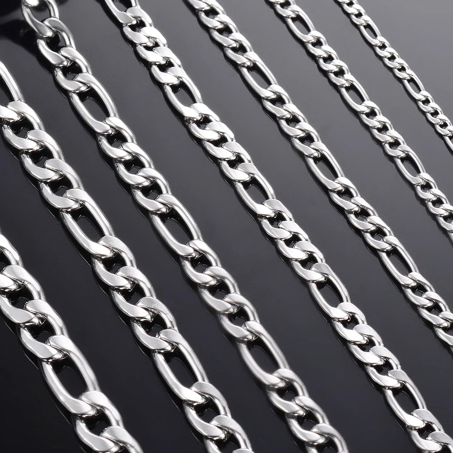 Wholesale 40-75cm 925 Sterling Silver Necklace 2/4/6/8/10/12mm Figaro Chain Lobster Buckle Necklaces Men Woman Fashion Jewelry