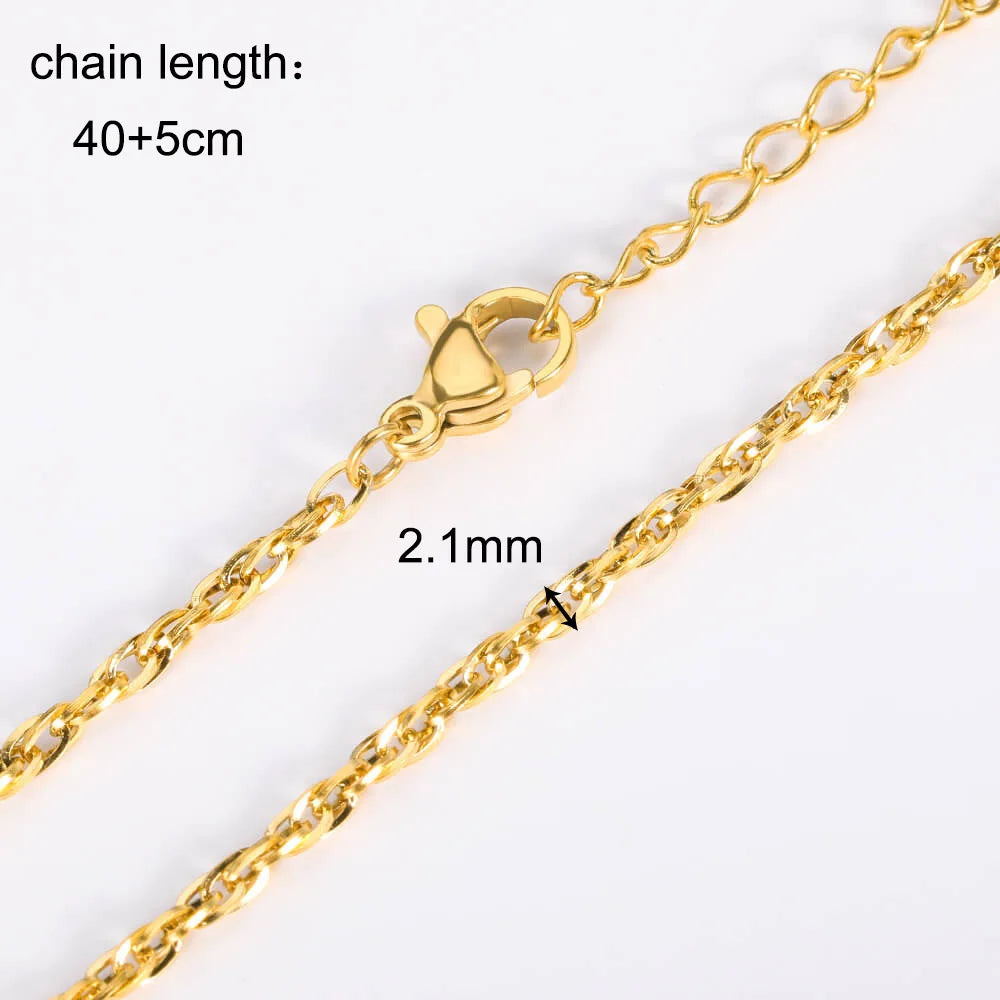 10pcs/Lot 45cm Stainless Steel Golden/Silvery Color 304 Chains Necklace Women Jewelry Making Accessories DIY Handmade Supplies