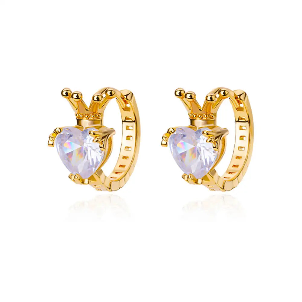 Zircon Pendientes Earring For Women Stainless Steel Hoop Piercing Earring Trending 2024 New Jewerly aretes de mujer bijoux femme