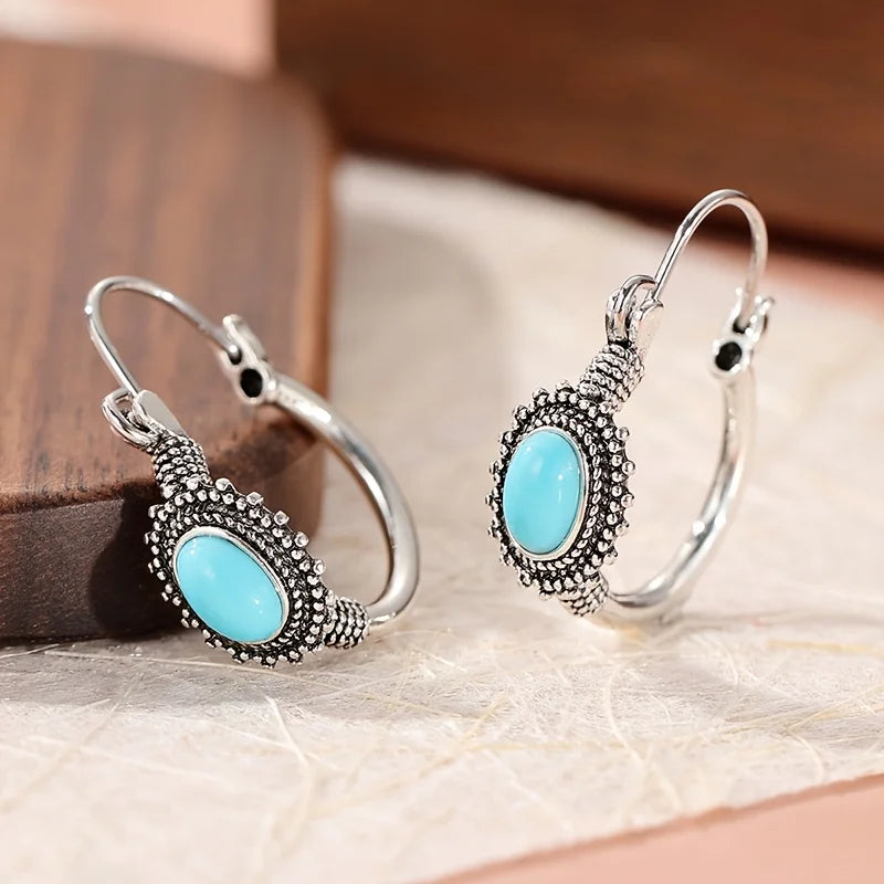 Elegant Personalized Carved Dragonfly Earrings Seven colored gems Hook Drop Earrings Wedding Engagement Earrings for women