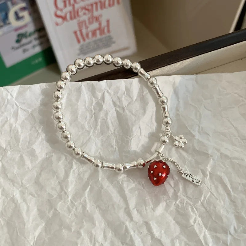 VENTFILLE 925 Silver Double Layer Pearl Bracelet for Women Girl Design Bead Korean Jewelry Dropshipping