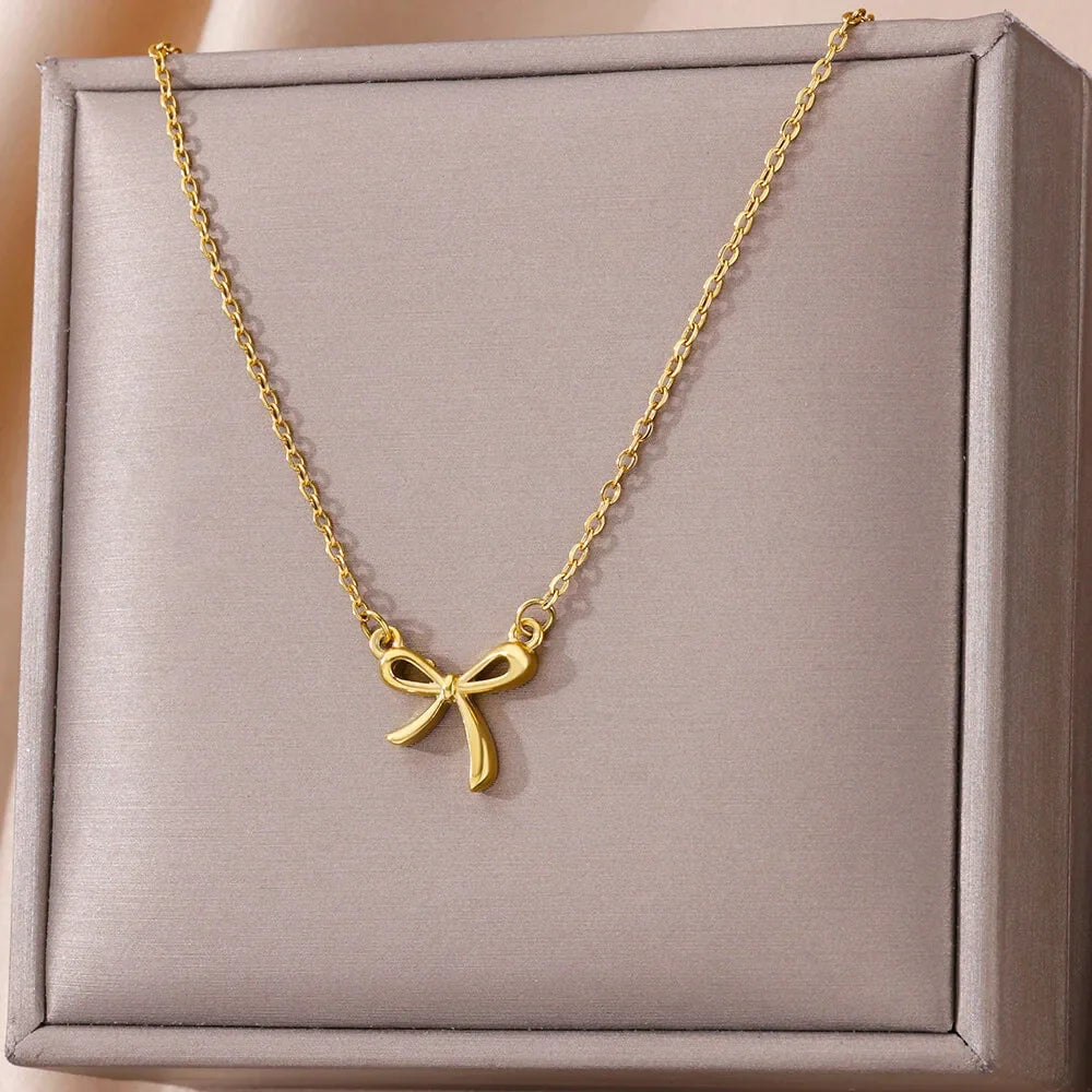 Hollow Geometric Oval Necklaces For Women Stainless Steel Gold Color Oval Pendant Necklace Party Christmas Jewelry Gift Femme
