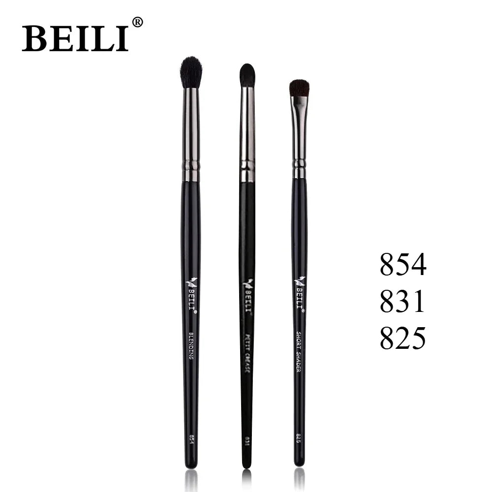 3pcs Makeup Brush Set,Blade eyeliner brush fine oblique head eyebrow brush outline eyeliner ultra-thin eye shadow brush makeup b