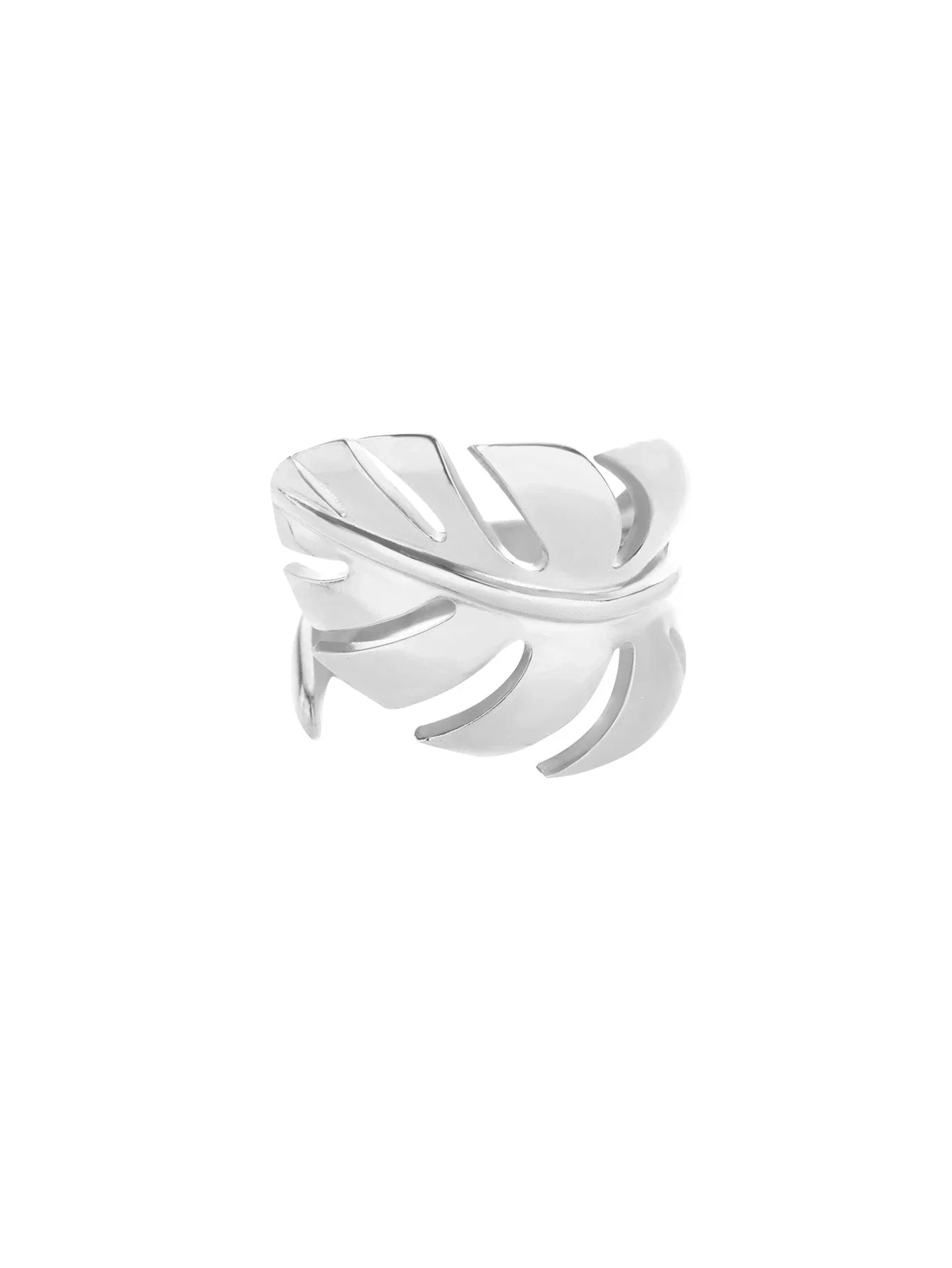 Fashion Leaves Opal Rings For Women Stainless Steel Opal Crystal Stone Leaves Finger Ring Engagement Bohemian Jewelry Gift