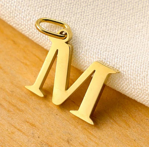SUNIBI 26 Letters Stainless Steel Cut Alphabet Pendant for DIY Woman Necklace Ladies Jewelry Accessories Wholesale Dropshipping