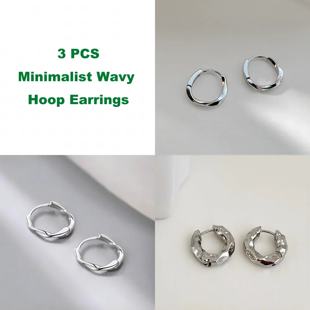 Mariasz Minimalist New Hot Sell Trendy Plated Gold Color Circle Earrings for Women Ear Hoop Earring Classic Jewelry