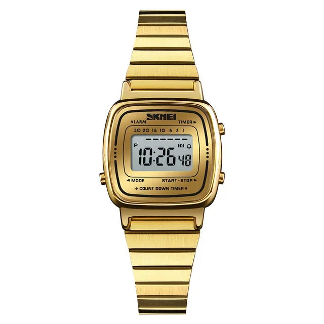 SKMEI 1901 Luxury Small Dial Digital Women Watch Ladies Calendar Waterproof Lady Sports Wristwatches Girl Clock 1252 Reloj Mujer
