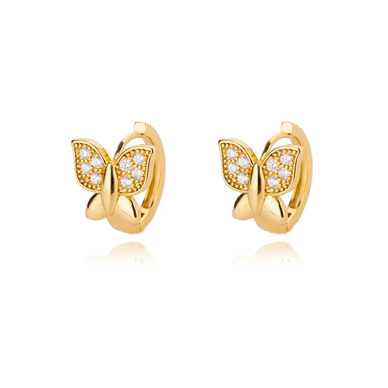 Zircon Star Pendientes Earrings for Women Girl Stainless Steel Gold Color Earring Y2k Wedding Aesthetic Jewelry aretes mujer