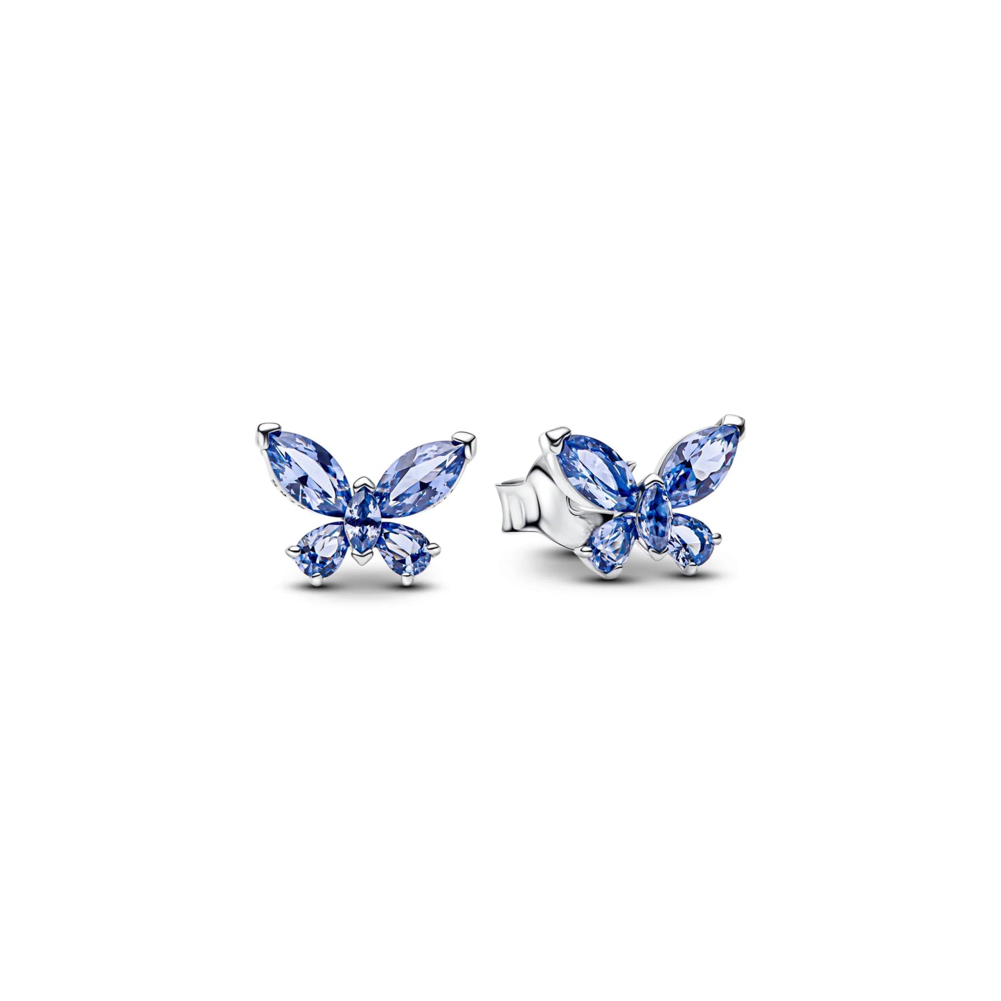 Original 925 Sterling Silver Charms Pendant Blue Bow Suit Bead for Wome Rings Earrings Necklace DIY Bracelet Fine Jewellery Gift