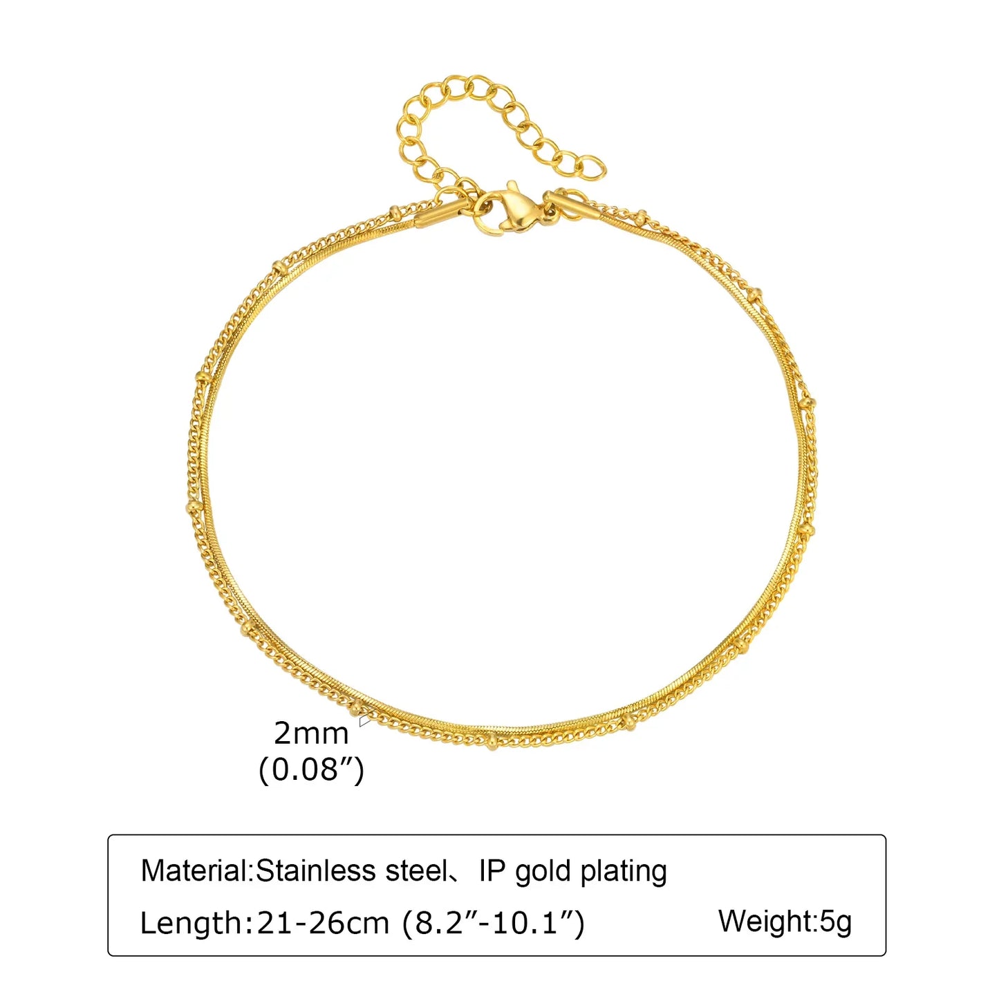 Stainless Steel Lucky Evil Eye Anklet Bracelet for Women, Blue Eye Beaded Chain Foot Anklets Summer Beach Lucky Amulet Gift