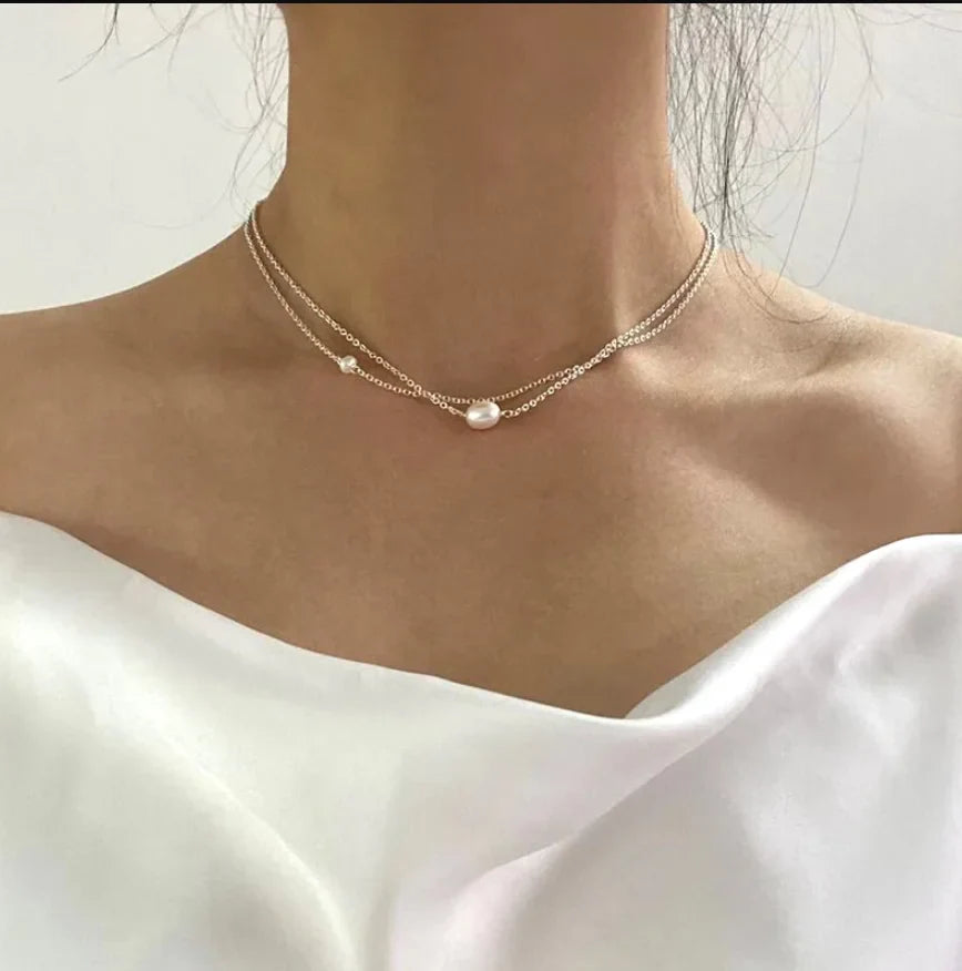 UK Three-Piece Set Boutique Fashion Sweet Ol Elegant Pearl Multi-Layer Elegant Necklace Earrings Bracelet Set Custom Jewelry