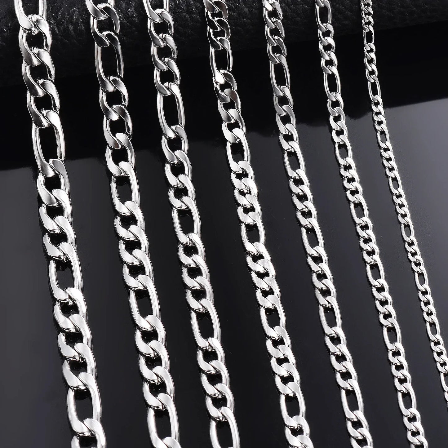 Wholesale 40-75cm 925 Sterling Silver Necklace 2/4/6/8/10/12mm Figaro Chain Lobster Buckle Necklaces Men Woman Fashion Jewelry