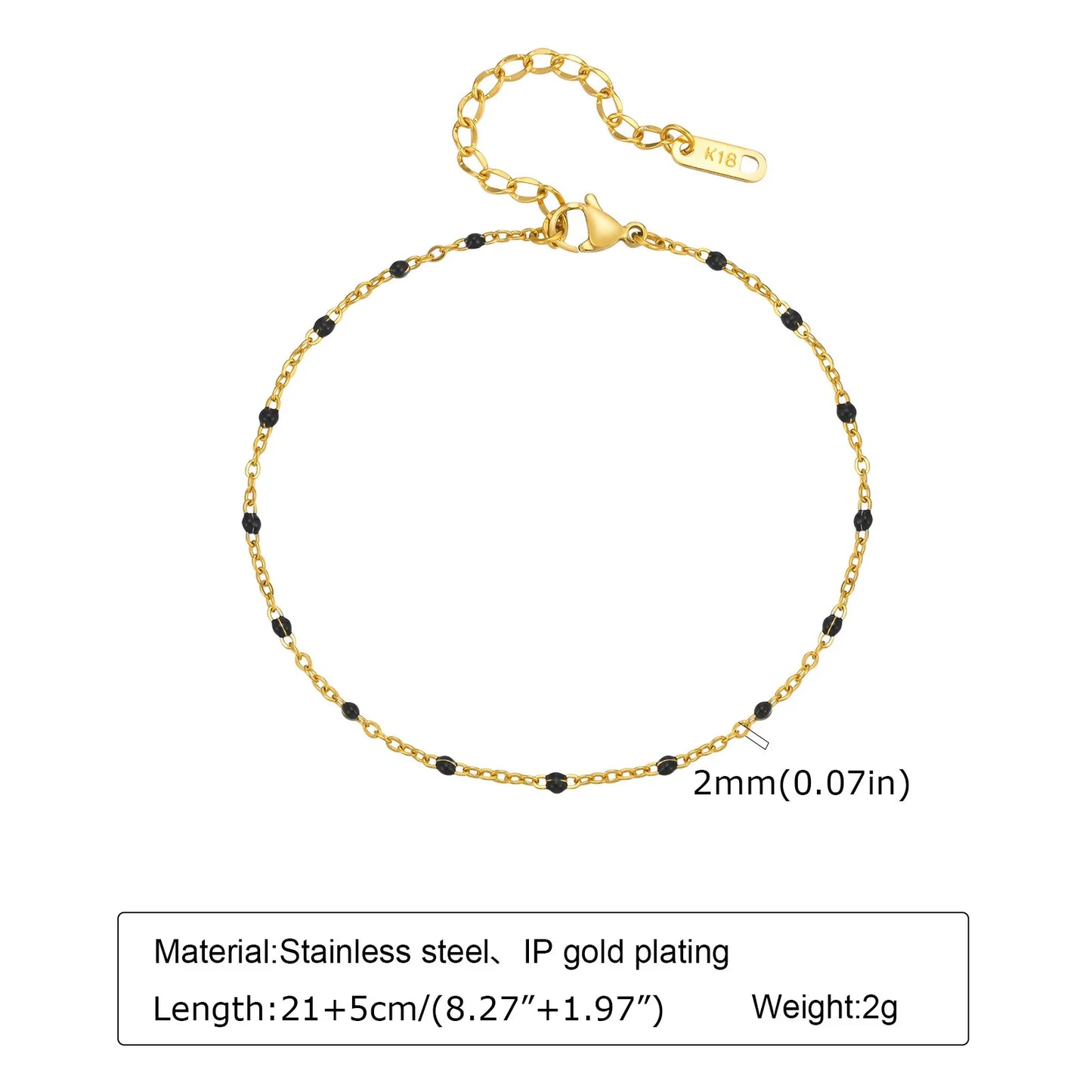 Stainless Steel Pearl Anklets Bracelet for Women, 18k Gold Plated  Foot Chain Adjustable Stackable Bracelets on Leg Jewelry