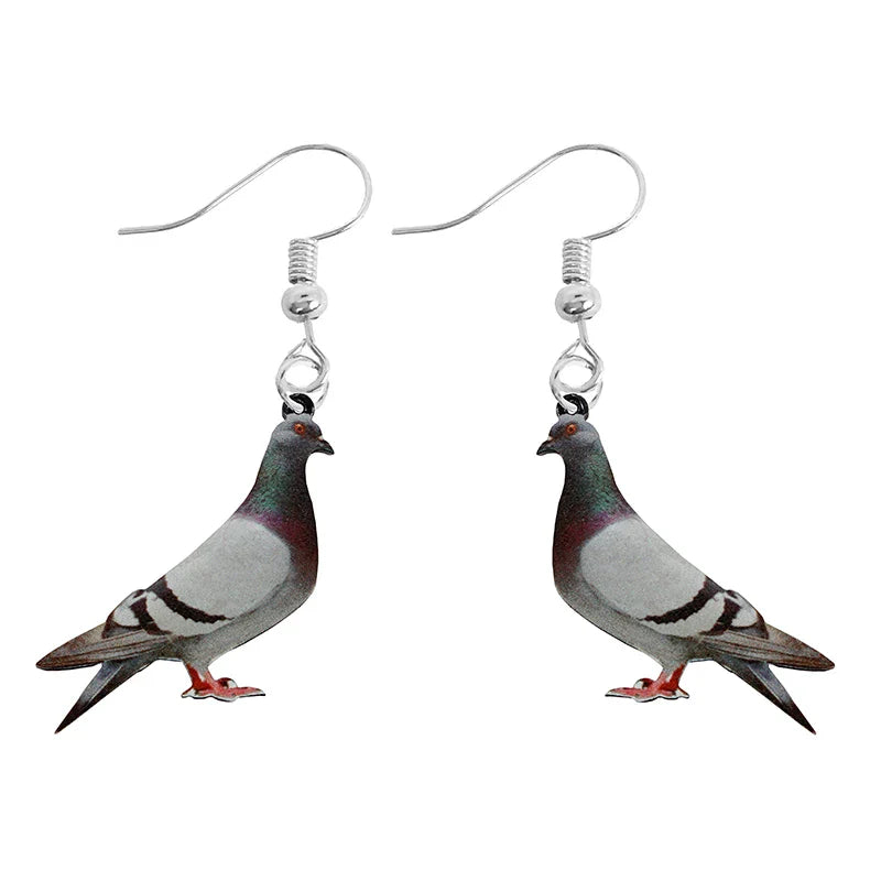 Earring For Women Acrylic Funny Custom Cute Girls Gift Eardrop Kids Animal Rabbit Parrot Bird Frog Butterfly
