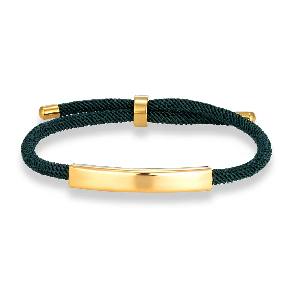 MKENDN Punk SOS Custom logo Name Engrave Text Rope Bracelet customize Stainless Steel Bracelets For Women Men ID Bracelet