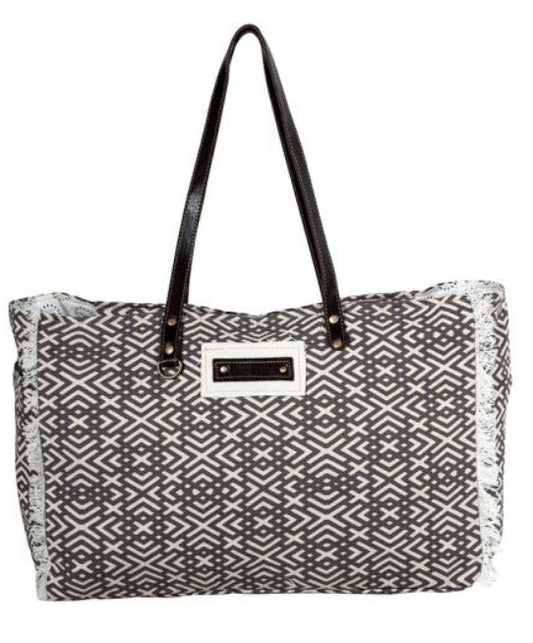 Terrance Geometric Weekender Myra Bag
