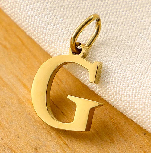 SUNIBI 26 Letters Stainless Steel Cut Alphabet Pendant for DIY Woman Necklace Ladies Jewelry Accessories Wholesale Dropshipping