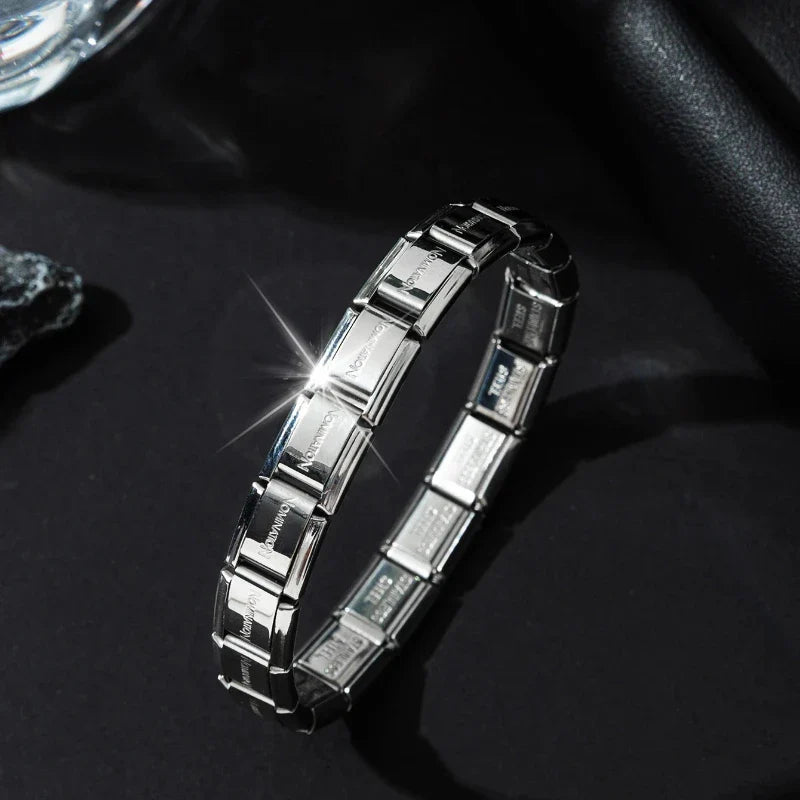 New Trend Stainless Steel Bracelet European And American Elastic Titanium Steel Bracelet Fashion Simple Design