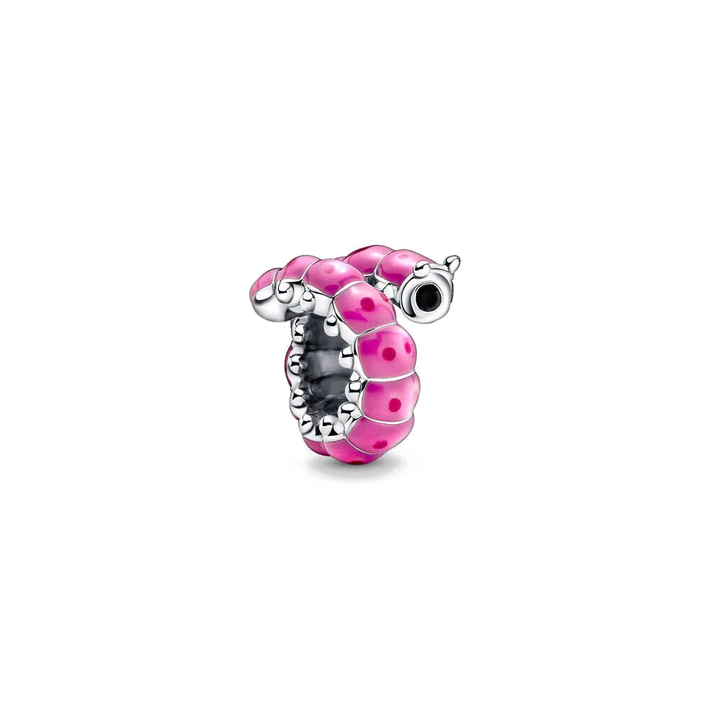 Hot selling 925 silver pink series flower dog paw heart-shaped pendant, Fit original bracelet DIY accessories, exquisite jewelry