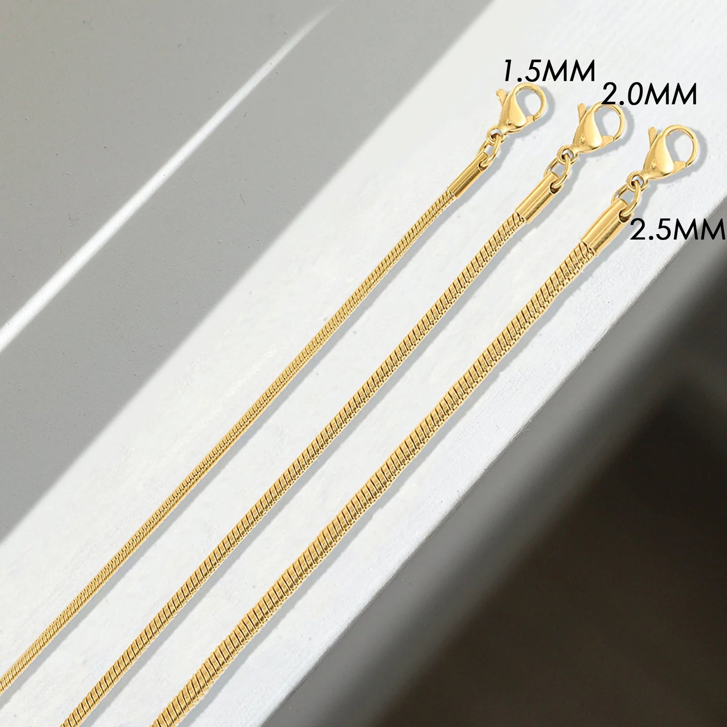 Snake Chain Anklet Stainless Steel Adjustable Chain Ankle Gifts for Women Girls Jewelry Accessories Wholesale Dropshipping
