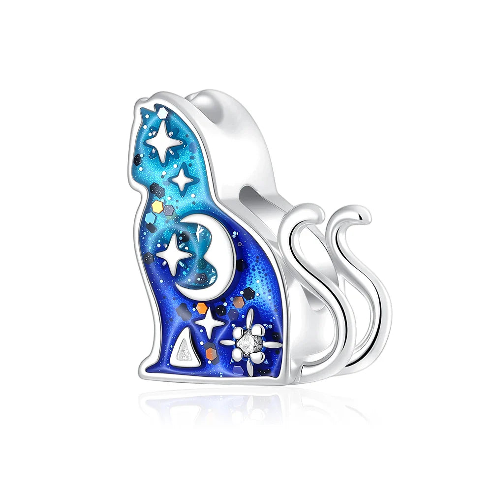 2026 925 Silver Flower, Butterfly, Highland Cow, Motorcycle Pendant Fit European Original Bracelet DIY Jewelry Exquisite Jewelry