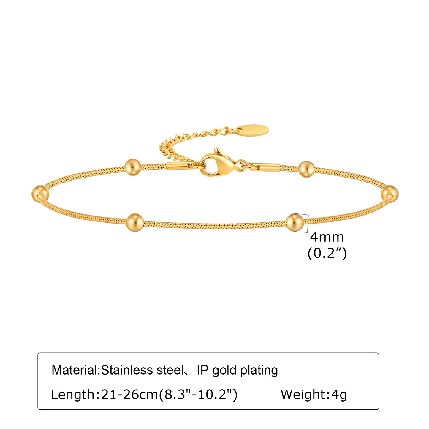Stainless Steel Lucky Evil Eye Anklet Bracelet for Women, Blue Eye Beaded Chain Foot Anklets Summer Beach Lucky Amulet Gift