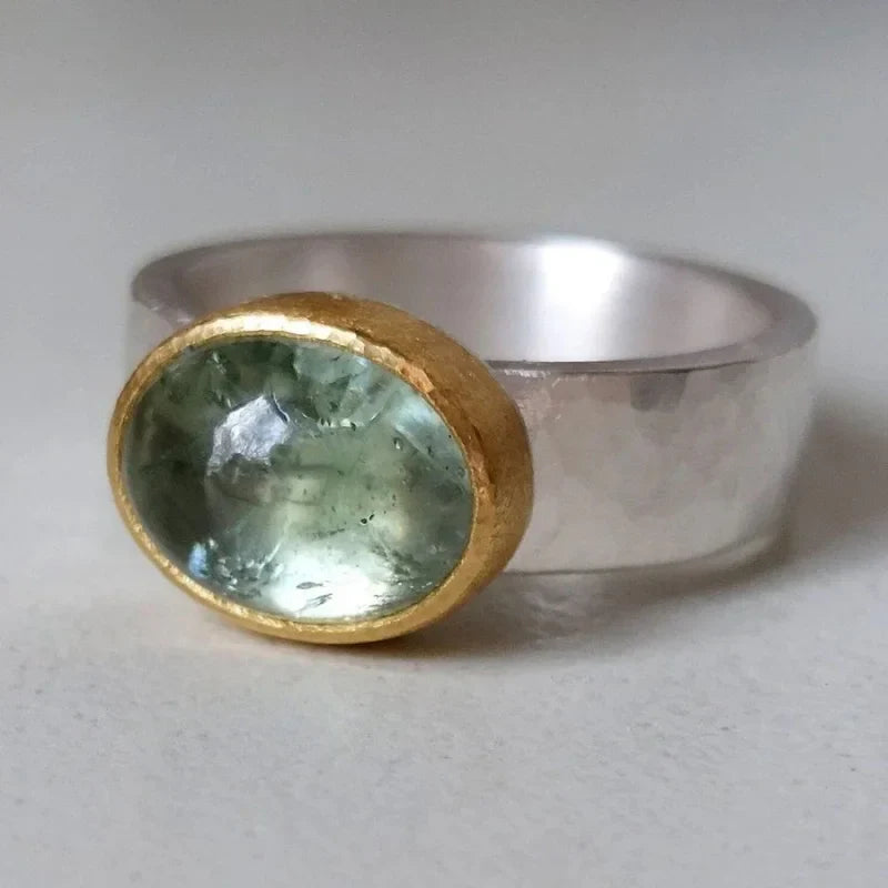 Fashion Minimalist Double Color Inlay Zircon Ring For Women Birthday Party Jewelry Custom Jewelry