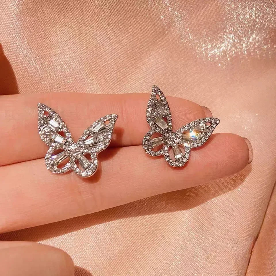 New Simple Metal Style Glossy Geometric Earrings For Women Fashionable Personalized Daily Accessory Party Jewelry Birthday Gifts